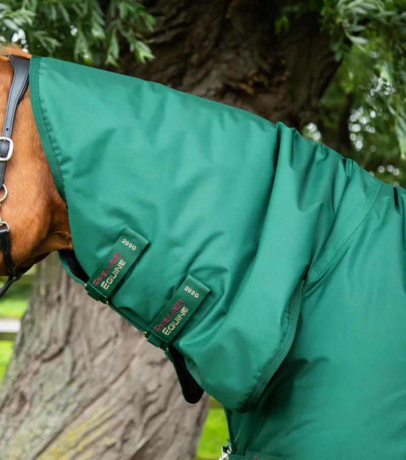Premier Equine Buster Storm 220g Combo Turnout Rug With Classic Neck Green 2 Premier Equine Buster Storm 220g Combo Turnout Rug With Classic Neck Green - Image 2