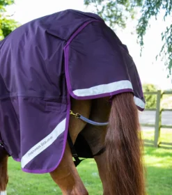 Premier Equine Buster Storm 420g Combo Turnout Rug With Classic Neck Purple -PREMIER EQUINE buster storm 420 purple 6