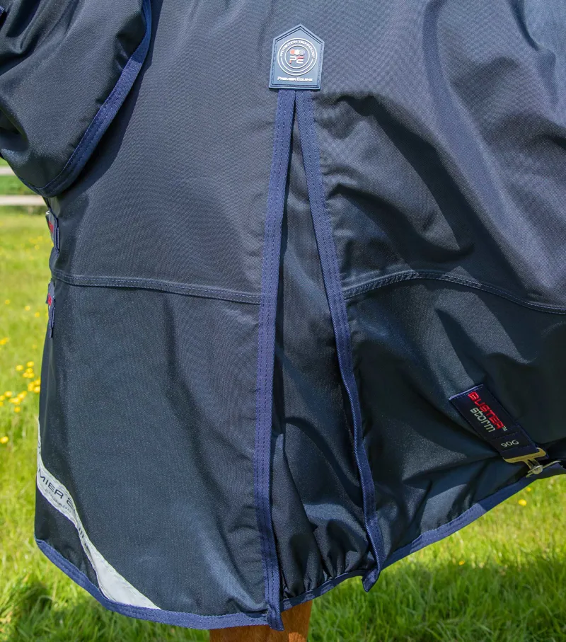 Premier Equine Buster Storm 90g Combo Turnout Rug With Classic Neck Navy 4 Premier Equine Buster Storm 90g Combo Turnout Rug With Classic Neck Navy - Image 4
