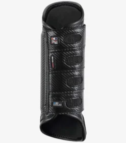 Premier Equine Carbon Tech Air Cooled Eventing Hind Boots Black -PREMIER EQUINE carbon tech air cooled eventing boots black Back 4