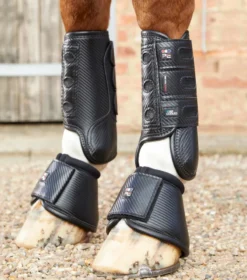 Premier Equine Carbon Tech Air Cooled Eventing Front Boots Black