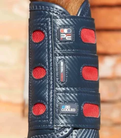Premier Equine Carbon Tech Air Cooled Eventing Front Boots Navy -PREMIER EQUINE carbon tech air cooled eventing boots navy front 4