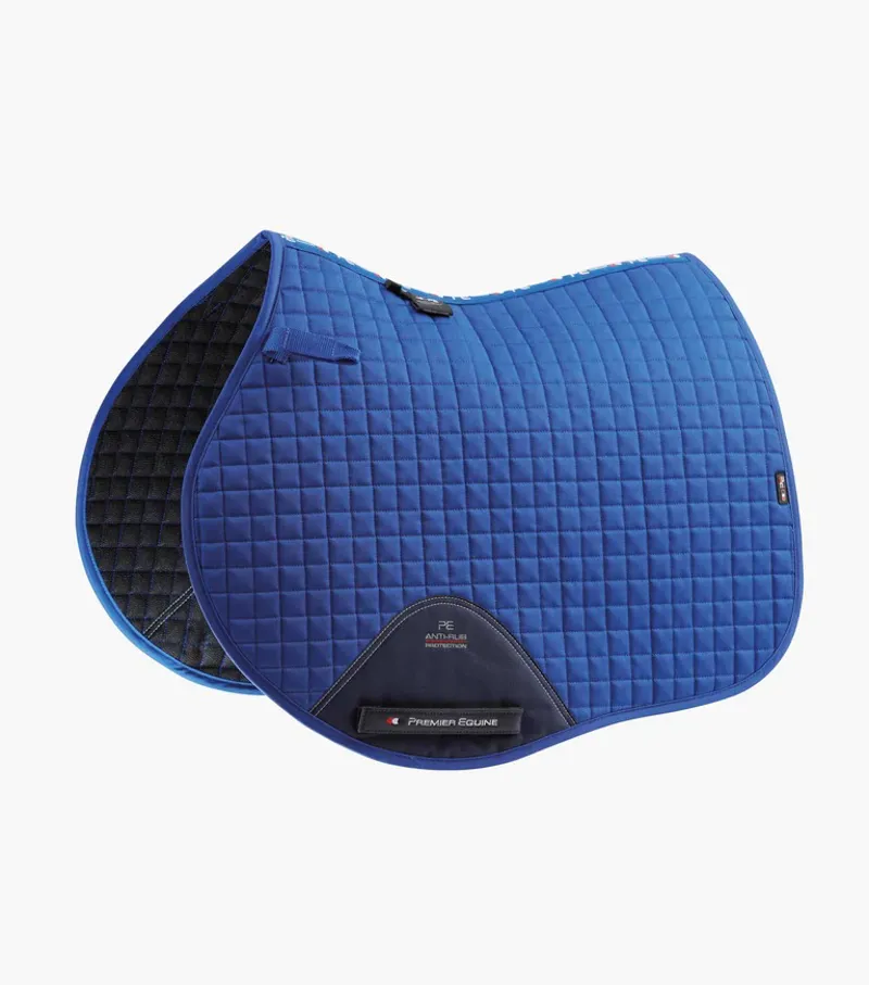 Premier Equine Close Contact Cotton GP/Jump Saddle Pad Royal Blue 1 Premier Equine Close Contact Cotton GP/Jump Saddle Pad Royal Blue