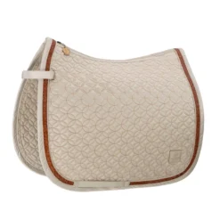 Eskadron Platinum Mattgloss Jewel Saddle Cloth - Tan Taupe