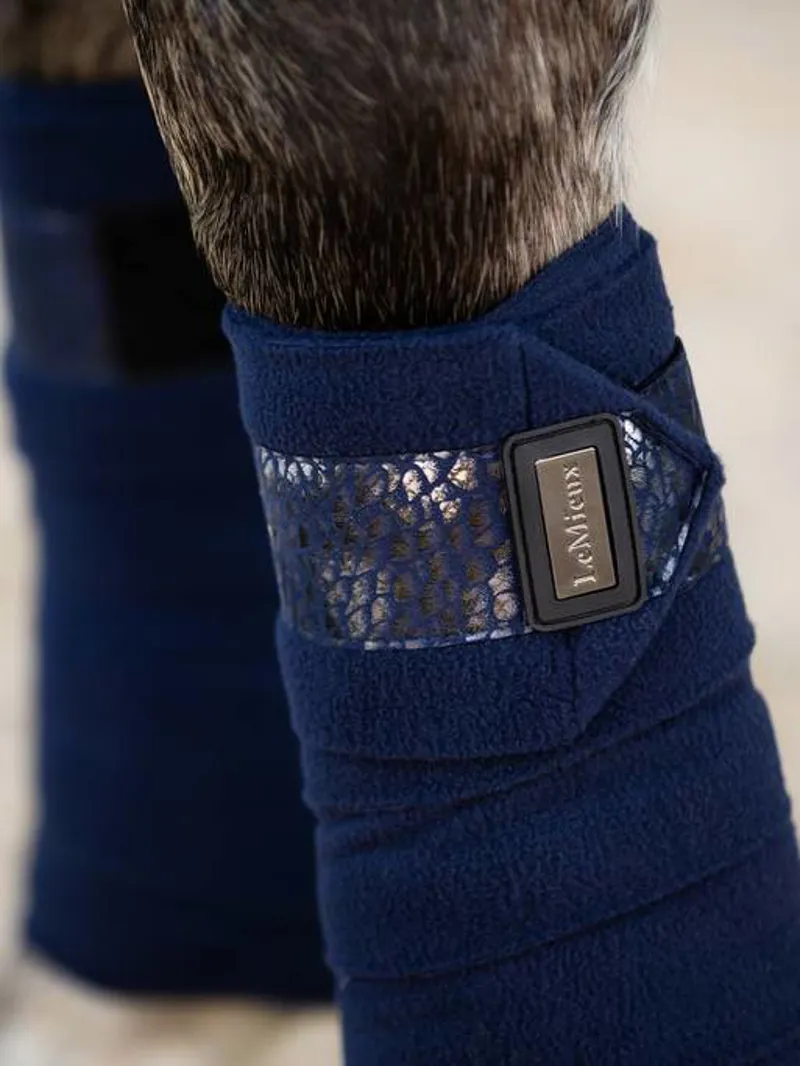 LeMieux Adour Polo Bandages Navy 2 LeMieux Adour Polo Bandages Navy - Image 2