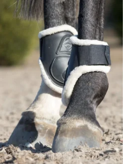 LeMieux Capella Comfort Fetlock Boots Black -PREMIER EQUINE lm capellacomfort black1 hr