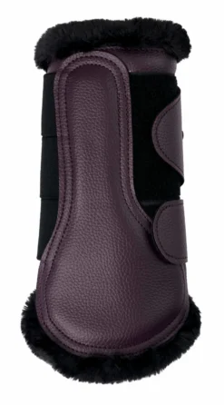 LeMieux Fleece Lined Brushing Boots Fig -PREMIER EQUINE lm fleecelinedboots fig lr209