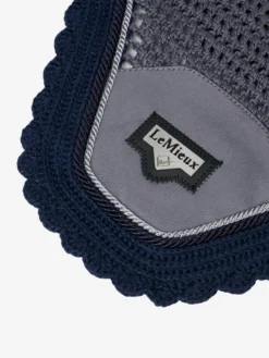 LeMieux Loire Fly Hood Twilight Grey 3 LeMieux Loire Fly Hood Twilight Grey -PREMIER EQUINE lm loiresatin flyhood grey lr202