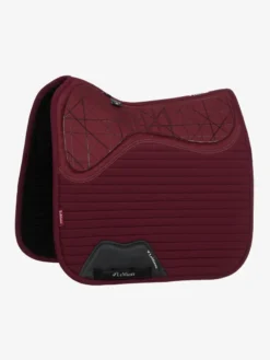 LeMieux Soft Shell Anti Slip Dressage Pad Burgundy
