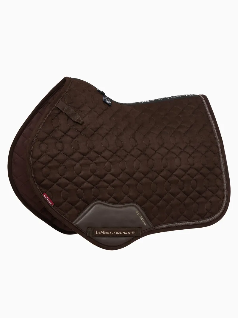 LeMieux Crystal Suede Close Contact Pad Brown 1 LeMieux Crystal Suede Close Contact Pad Brown