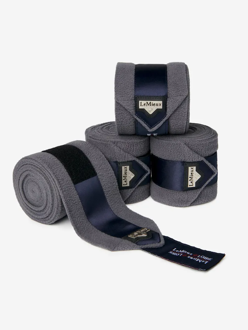 LeMieux Loire Polo Bandages Grey/Navy 1 LeMieux Loire Polo Bandages Grey/Navy