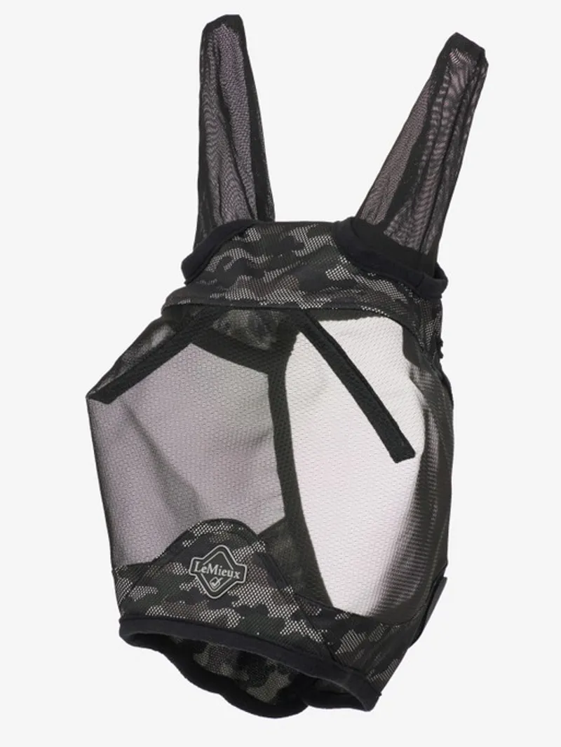 LeMieux Visor-Tek Half Fly Mask Camo Brown 1 LeMieux Visor-Tek Half Fly Mask Camo Brown