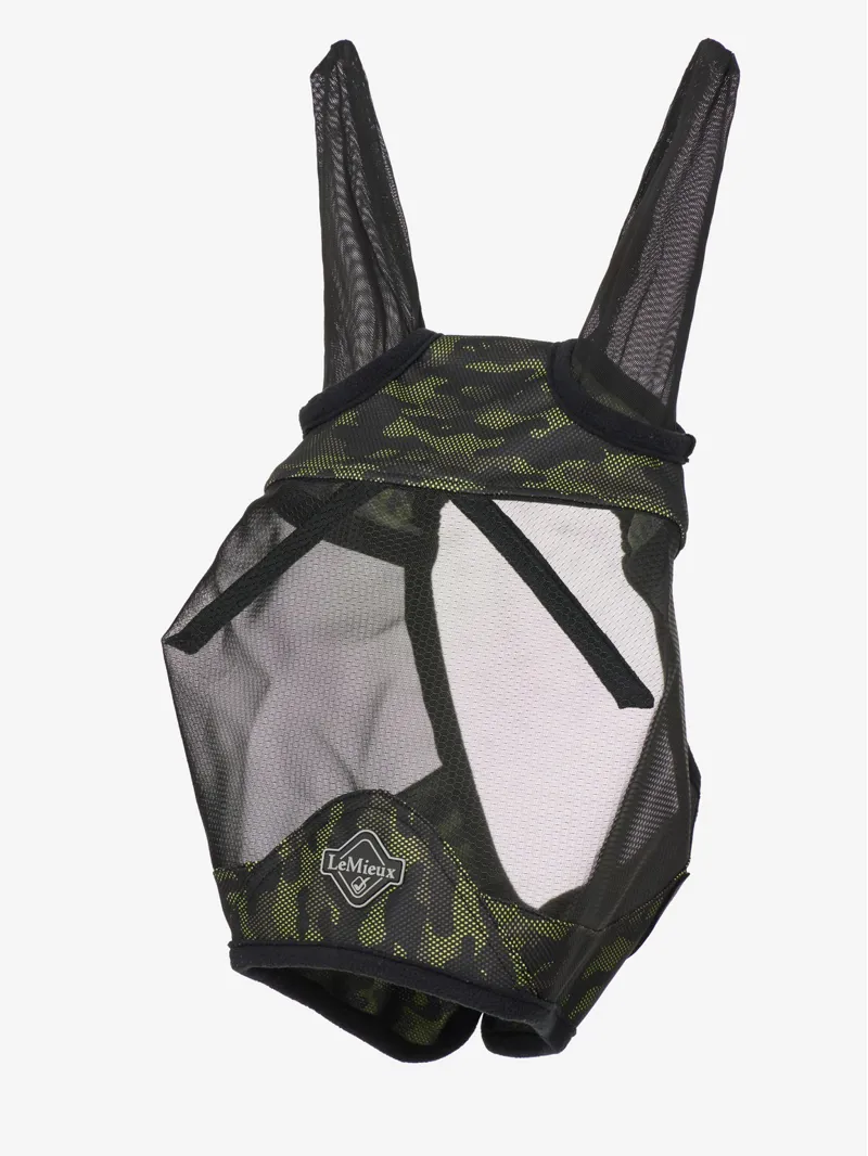 LeMieux Visor-Tek Half Fly Mask Camo Green 1 LeMieux Visor-Tek Half Fly Mask Camo Green