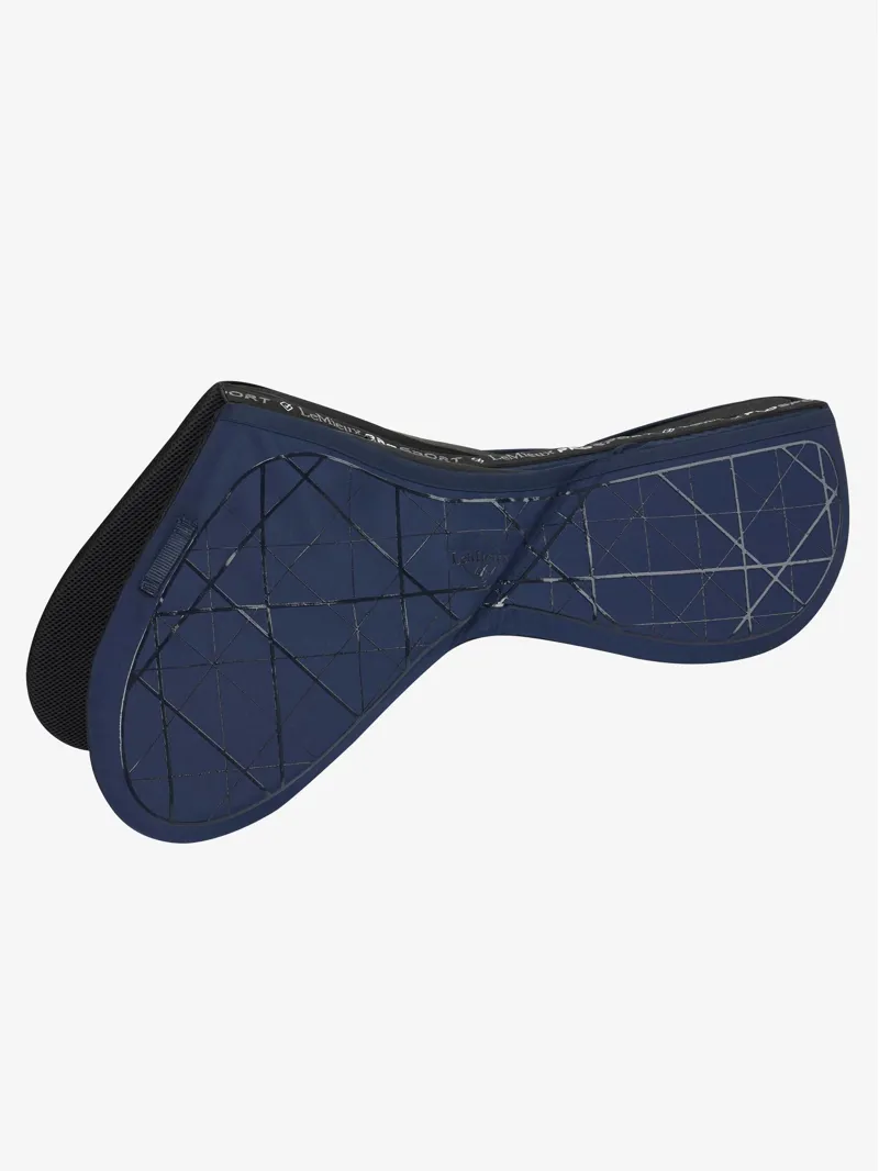 LeMieux Matrix Support Euro Jump Half Pad Navy 1 LeMieux Matrix Support Euro Jump Half Pad Navy