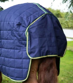 Premier Equine Lucanta 450g Stable Rug With Neck Cover Navy -PREMIER EQUINE lucanta stable rug 450g navy.6