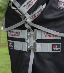 Premier Equine Magni-Teque Magnetic Horse Rug With Neck Cover -PREMIER EQUINE magniteque magnet rug black 3