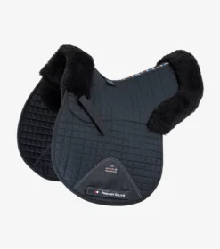 Premier Equine Merino Wool Saddle Pad - GP Numnah Black/Black Wool