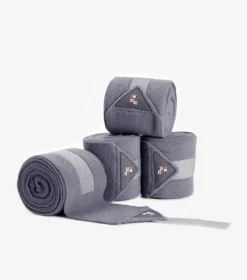 Premier Equine Horse Polo Fleece Bandages Royal Grey
