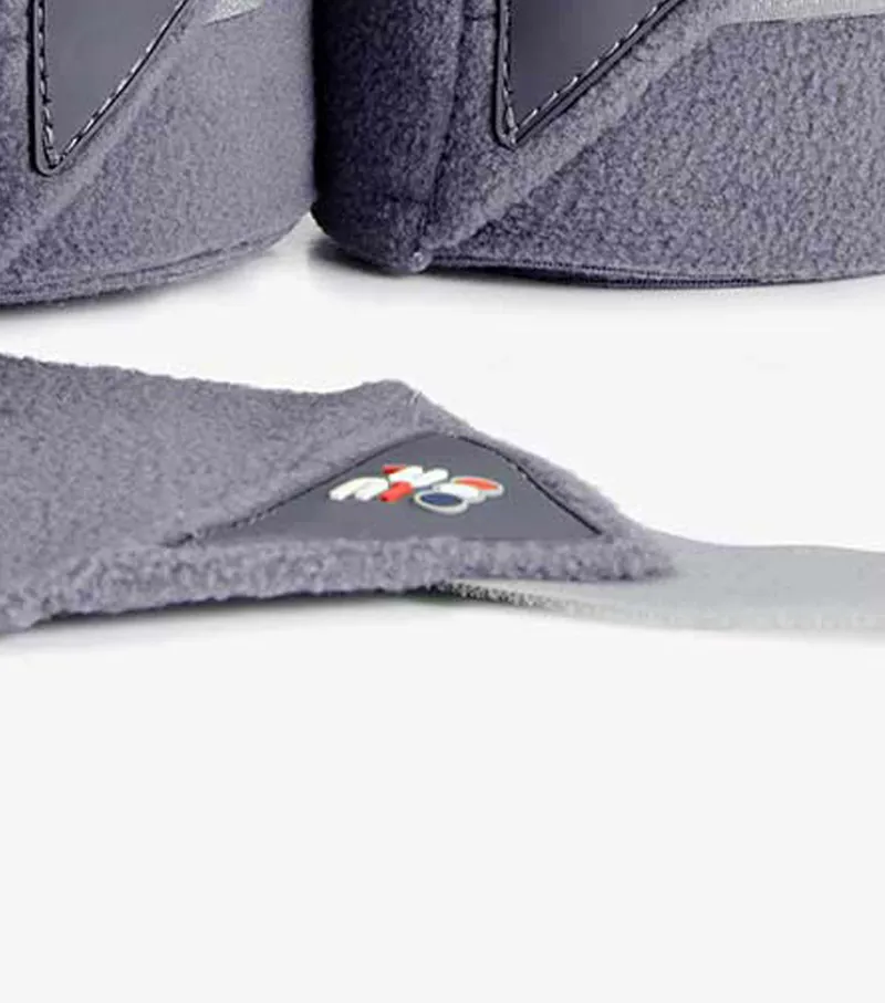 Premier Equine Horse Polo Fleece Bandages Royal Grey 2 Premier Equine Horse Polo Fleece Bandages Royal Grey - Image 2