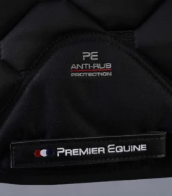 Premier Equine Saltare Close Contact GP/Jump Square - Black - Full -PREMIER EQUINE saltare saddle pad GP black 4