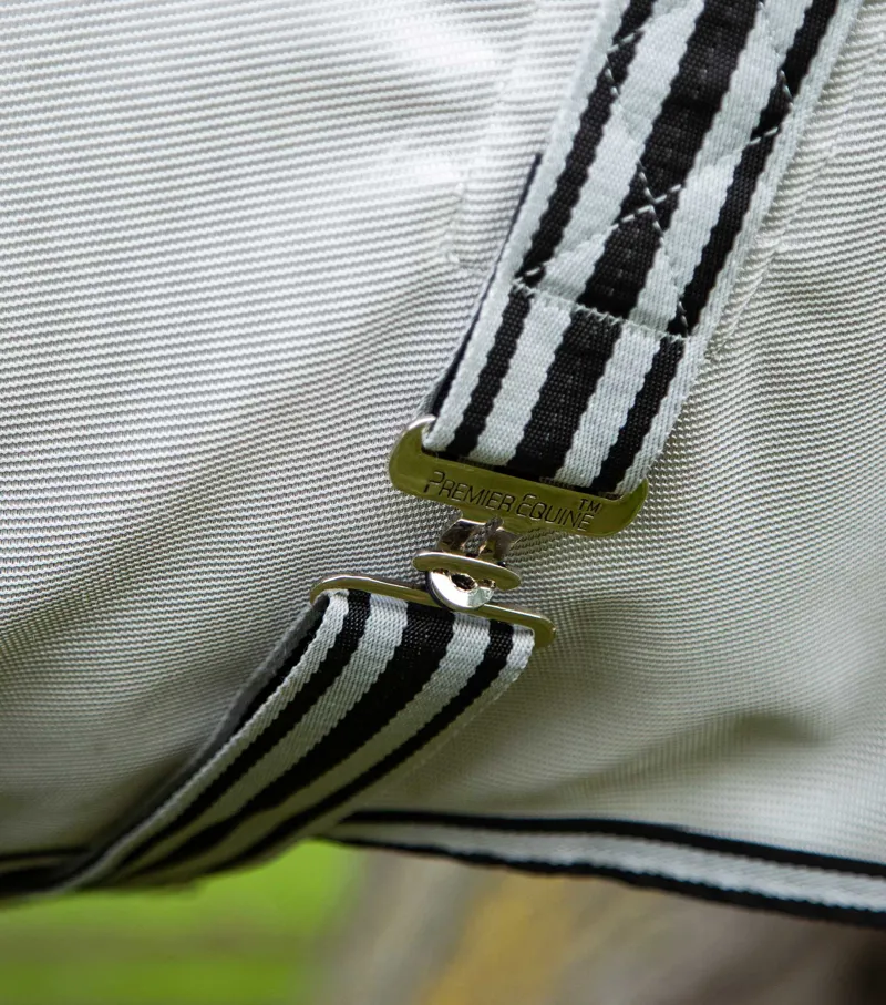 Premier Equine ShowerTex Fly Rug With Surcingles Silver 5 Premier Equine ShowerTex Fly Rug With Surcingles Silver - Image 5