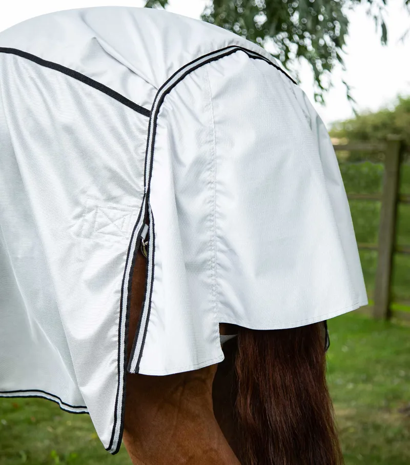Premier Equine ShowerTex Fly Rug With Surcingles Silver 6 Premier Equine ShowerTex Fly Rug With Surcingles Silver - Image 6
