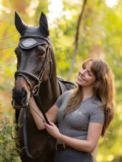 LeMieux Earth Fly Hood Moss -PREMIER EQUINE tracyrobertson earth 041 copy