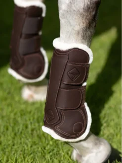 LeMieux Capella Comfort Tendon Boots Brown -PREMIER EQUINE tracyrobertson lemiuex2021 047