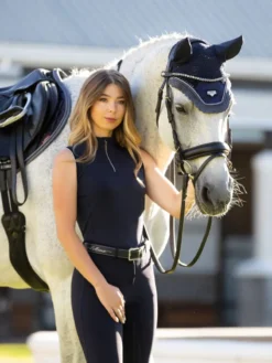 LeMieux Loire Fly Hood Twilight Navy -PREMIER EQUINE tracyrobertson twilight2022 046