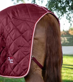Premier Equine Tuscan Stable Rug 100g Burgundy -PREMIER EQUINE tuscan 100g stable rug wine 6