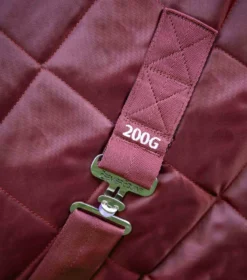 Premier Equine Tuscan Stable Rug 200g Burgundy -PREMIER EQUINE tuscan 200g stable rug wine 4